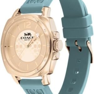 Coach Carnation Gold Dial Teal