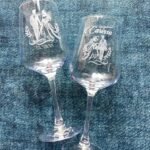 Etched Wedding Glasses